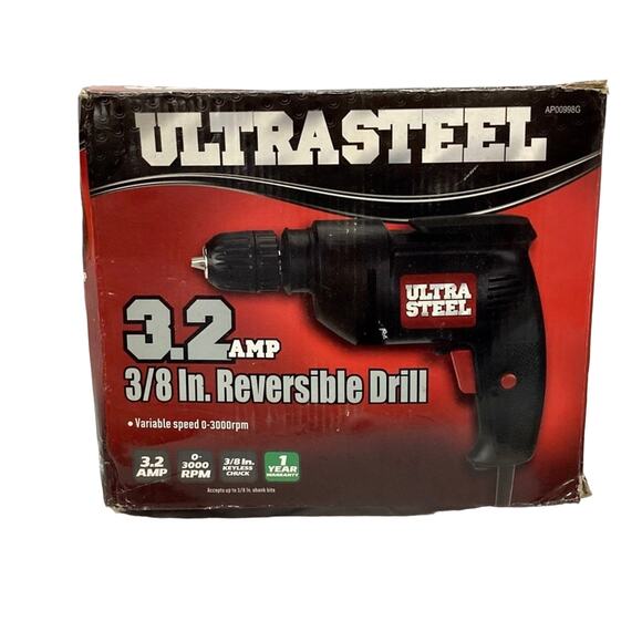 Ultra Steel 3.2 Amp 3/8" Electric Drill - Picture 2 of 4